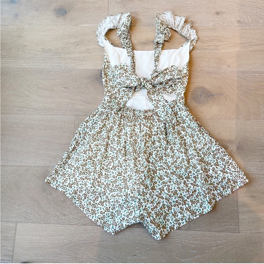 Hello Molly Indikah Yellow Floral Romper
